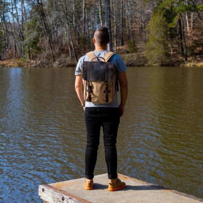EminentRidge Men’s Leather Backpack – Rugged Luxury Gear