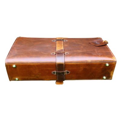 Engraved Masters Leather Satchel – Personalized Vintage Carry