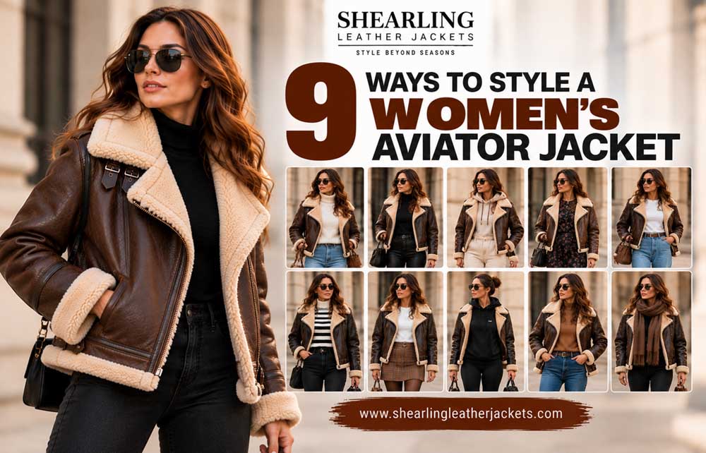9 Ways to Style a Women's Aviator Jacket
