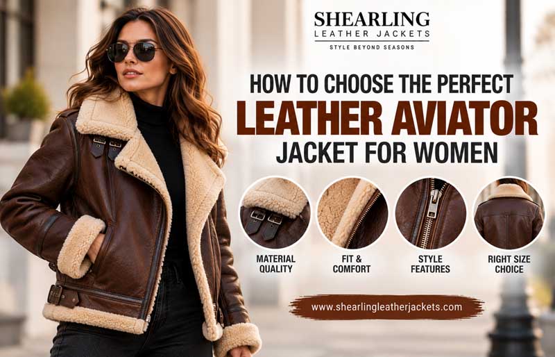 How to Choose the Perfect Leather Aviator Jacket for Women