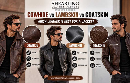 Cowhide vs Lambskin vs Goatskin: Which Leather Is Best for a Jacket?
