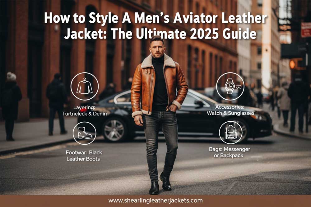 How to Style A Men's Aviator Leather Jacket: The Ultimate 2025 Guide