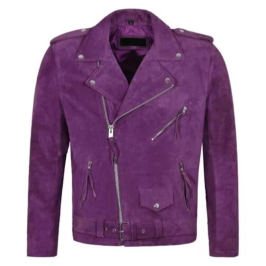 Artisan Craft Men's Lavender Dream Suede Jacket