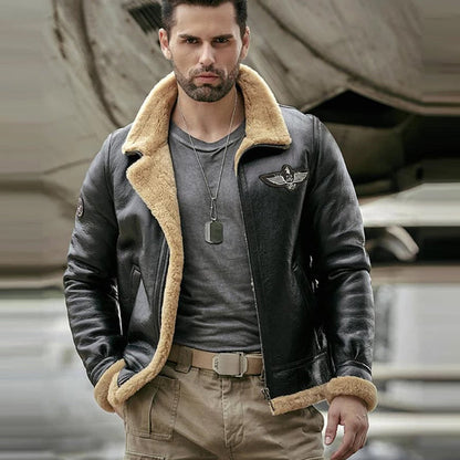 Black RAF Aviator Jacket