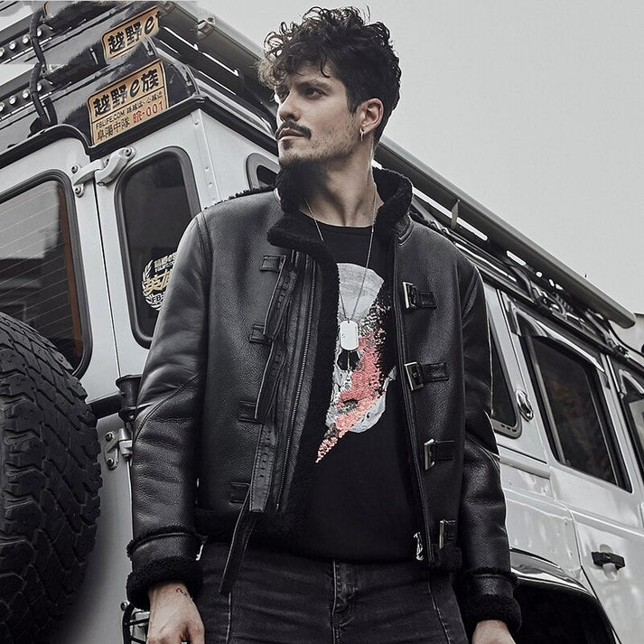 Black B3 Sheepskin Jacket