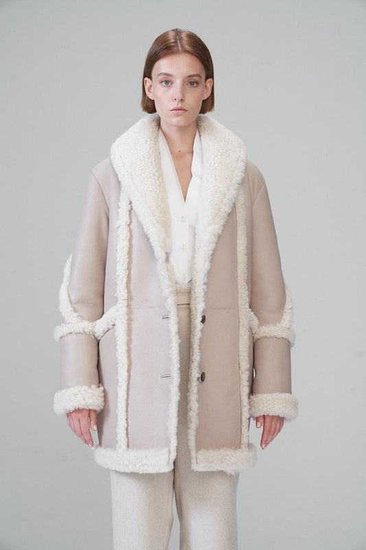 Luxury Leather Winter Coat For Women