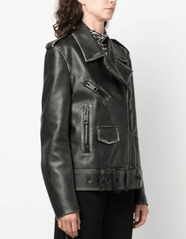 Retro Style Women’s Leather Jacket