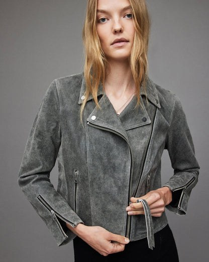 Soft Gray Outerwear for Women