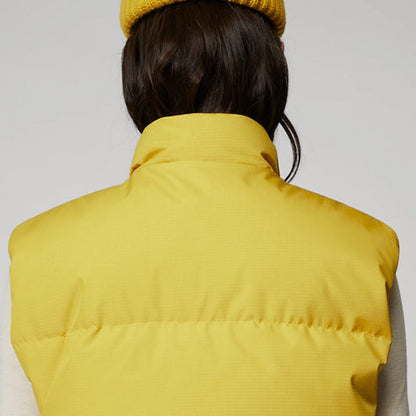 Sleeveless yellow jacket