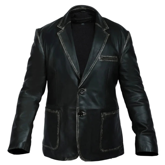 Leather Blazers for Men Leather Blazer Leather Overcoats