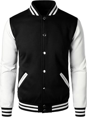 Cotton Varsity Jacket for Men
