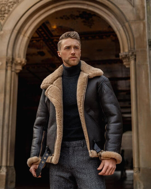B3 Shearling Leather Jacket