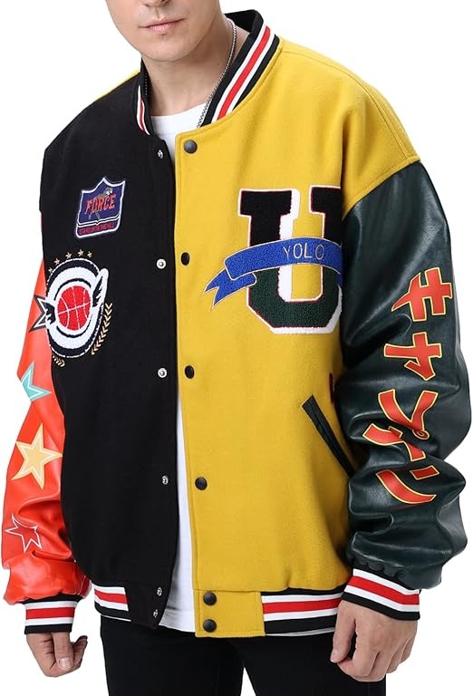 Unisex Baseball Varsity Bomber Jacket