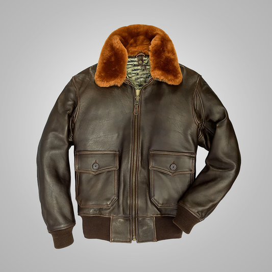 Men’s Brown G-1 Flight Leather Jacket