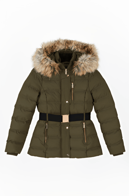 Women’s insulated khaki puffer