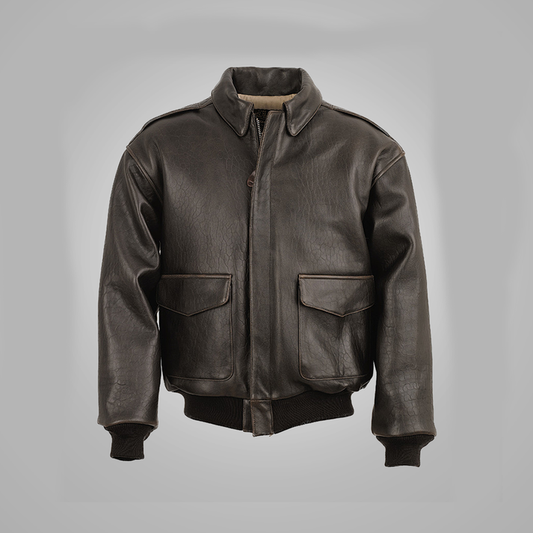 Men’s A-2 Leather Flight Jacket