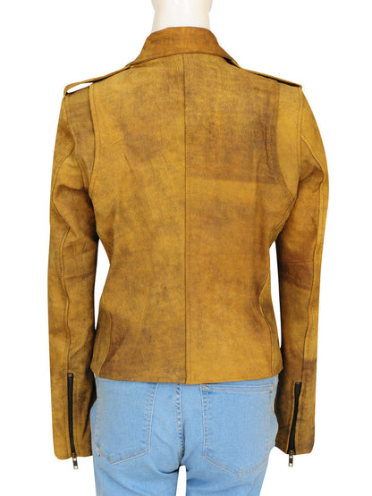 Women’s Distressed Leather Jacket