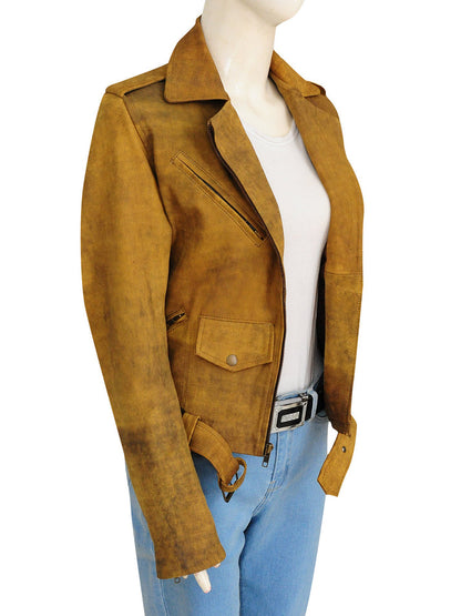 Women’s Distressed Leather Jacket