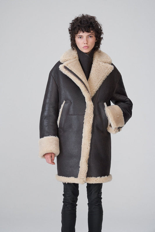 Women’s Black Fur-lined Coat