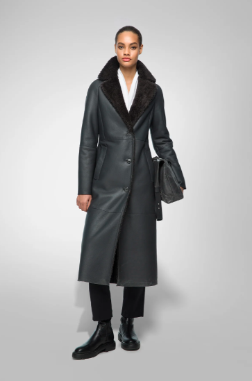 Fitted Shearling Jacket For Women