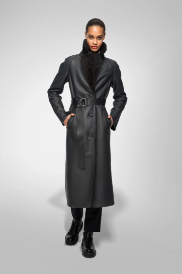 Fitted Shearling Jacket For Women