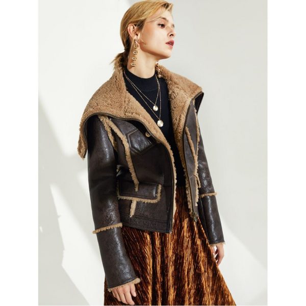 Warm Sheepskin Winter Outerwear
