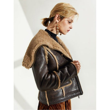 Warm Sheepskin Winter Outerwear