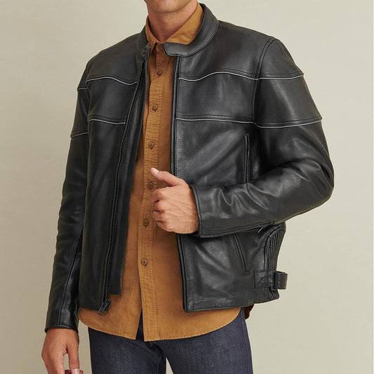 Insulated Leather Rider Jacket