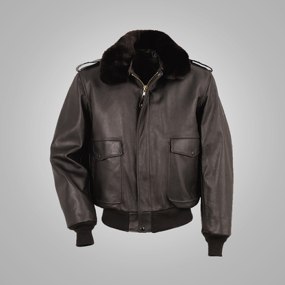 Men’s A-2 Leather Flight Jacket