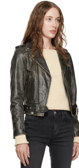 Rugged Leather Jacket For Women’s