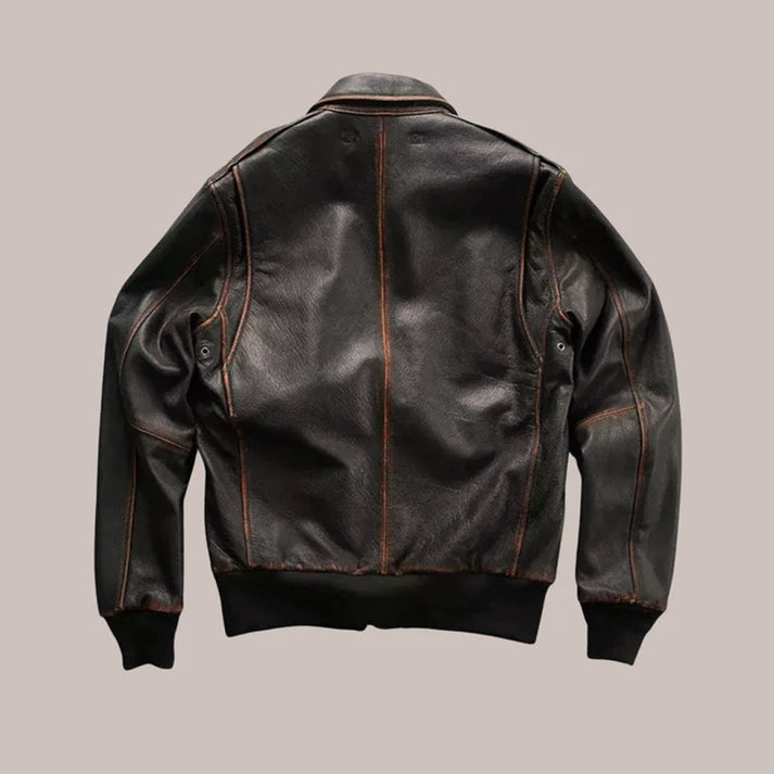 Men’s A-2 Aviator Leather Jacket