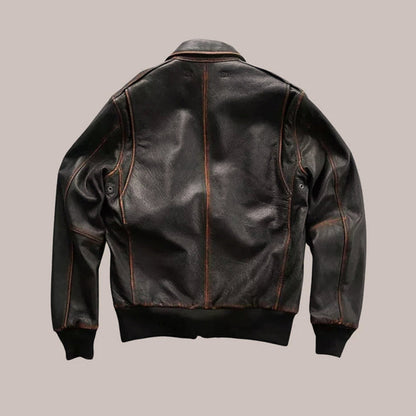 Men’s A-2 Aviator Leather Jacket