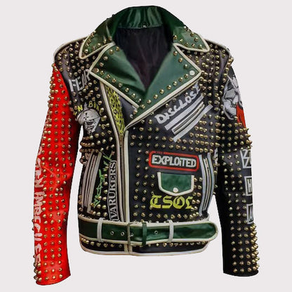 Handmade Gothic Leather Jacket