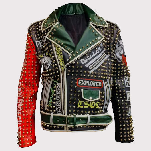 Handmade Gothic Leather Jacket