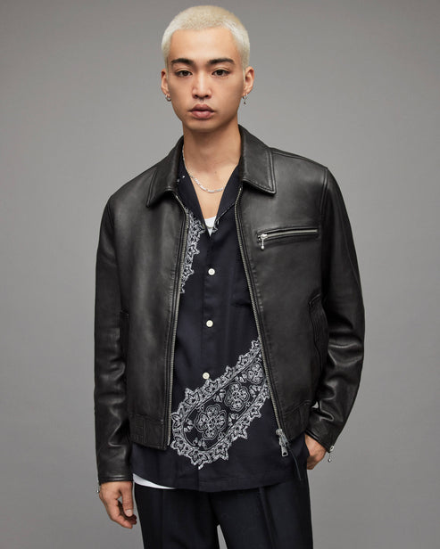 Men's Black Harrington Jacket