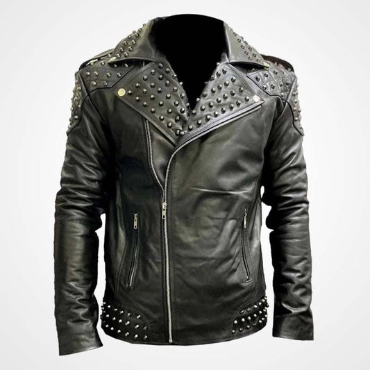 Studded Motorcycle Jacket for Men