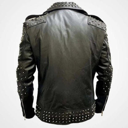 Studded Motorcycle Jacket for Men