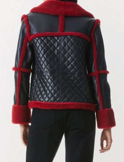 Winter-Ready Leather Jacket for Women