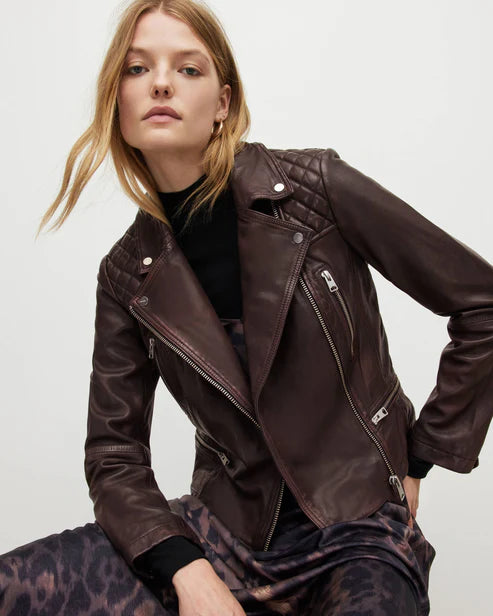 Edgy Red Motorcycle Jacket