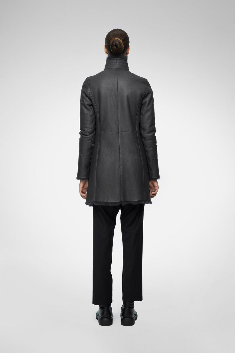 Onyx Luxe Shearling Coat
