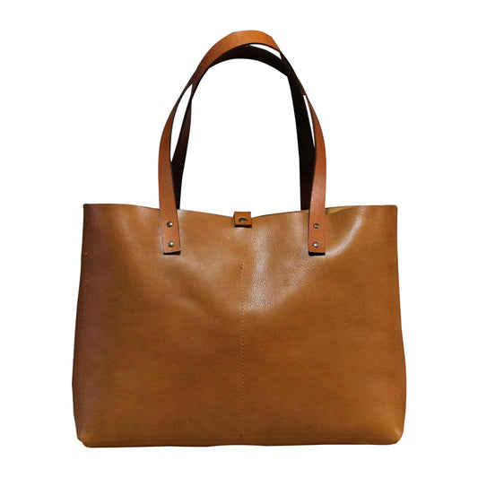 Balta Classic Brown Leather Tote Bag