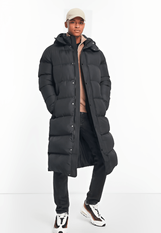 Trench-Style Winter Jacket for Men