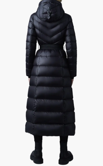 Black Hooded Winter Coat Women