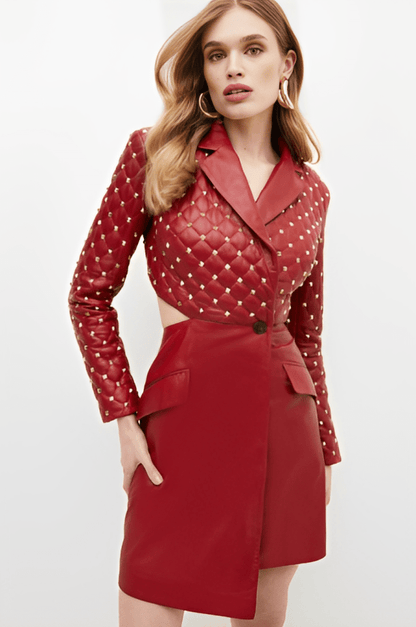 Women’s Statement Leather Blazer