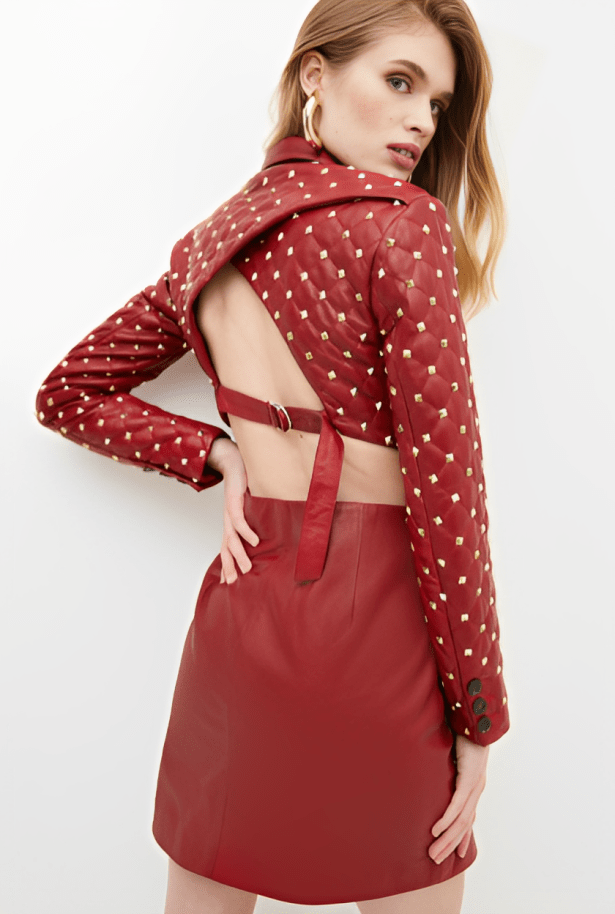 Women’s Statement Leather Blazer
