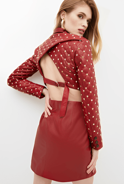 Women’s Statement Leather Blazer