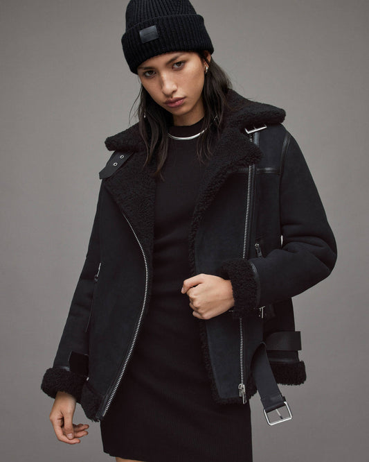 Winter Suede Motorcycle Jacket