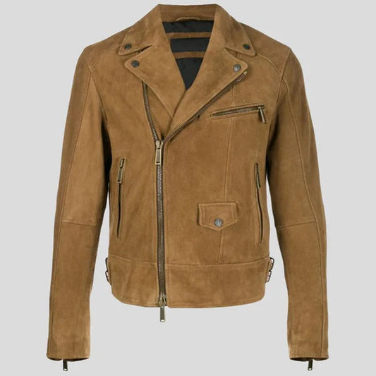 Brown Suede Jacket for Men