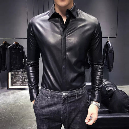 Stylish Leather Shirt for Men