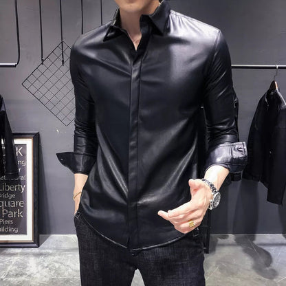Stylish Leather Shirt for Men
